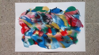 Peinture abstraite 3 sur papier canon A3