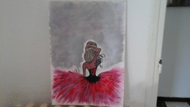 Peinture de danseuse sur papier A3