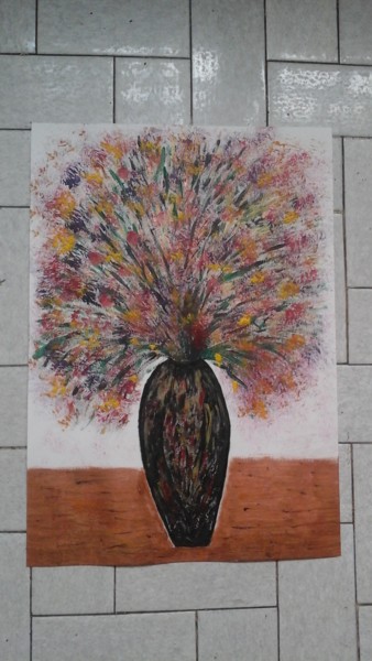 Peinture de pot de fleurs