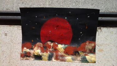 Peinture de lune abstraite