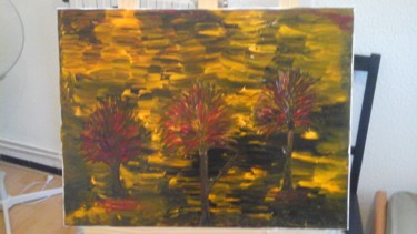 Peinture d arbres en Automne