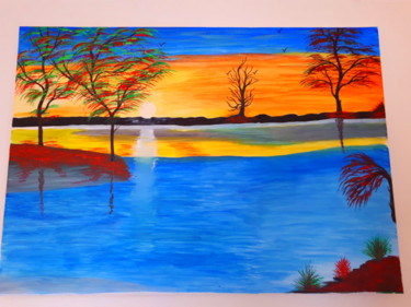 Tableau de paysage en couleurs